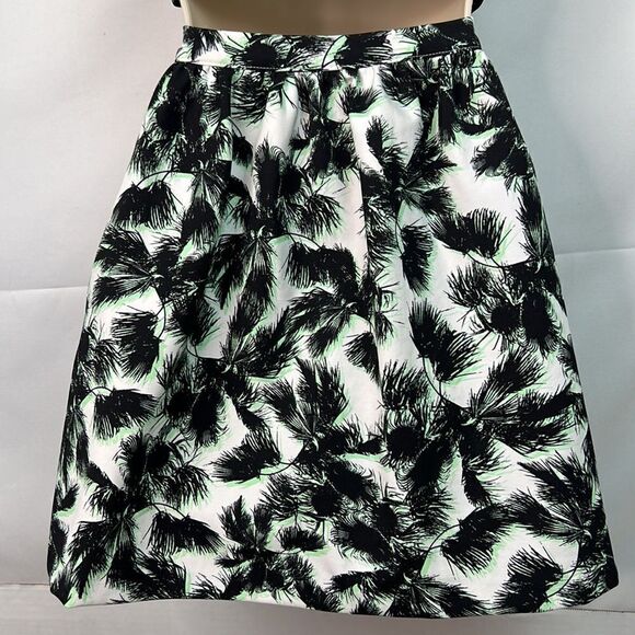 Torn by Ronny Kobo black and green print matching skirt and crop top NWT size XS - Picture 10 of 16